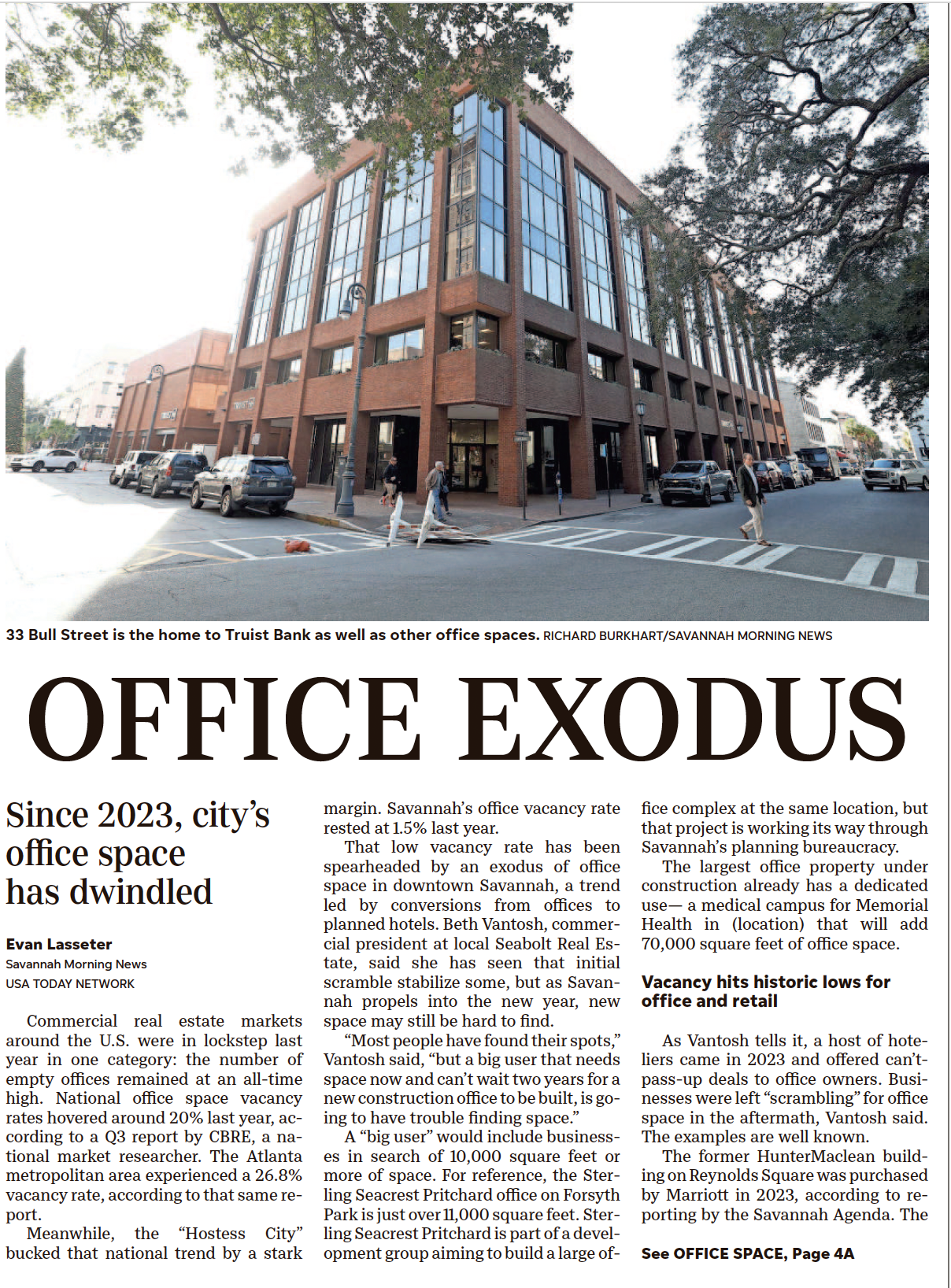 Featured image for “Since 2023, city’s office space has dwindled”